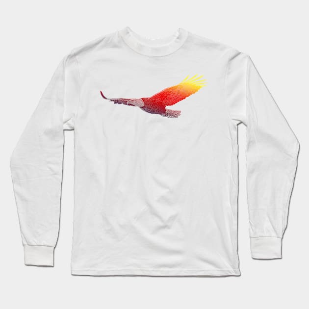 Rainbow Eagle Long Sleeve T-Shirt by EagleFlyFree